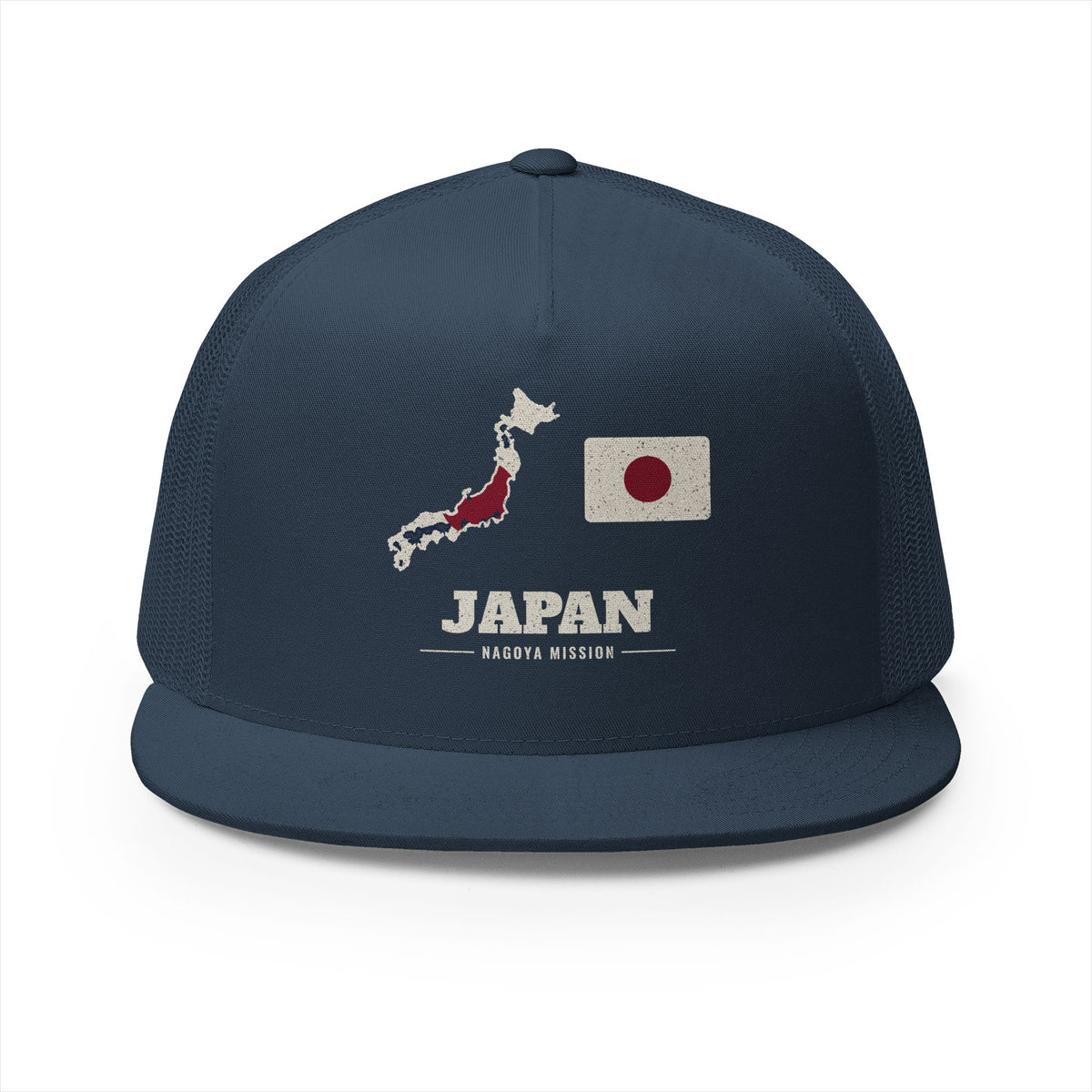 Japan Nagoya Mission Flag Map Trucker Hat