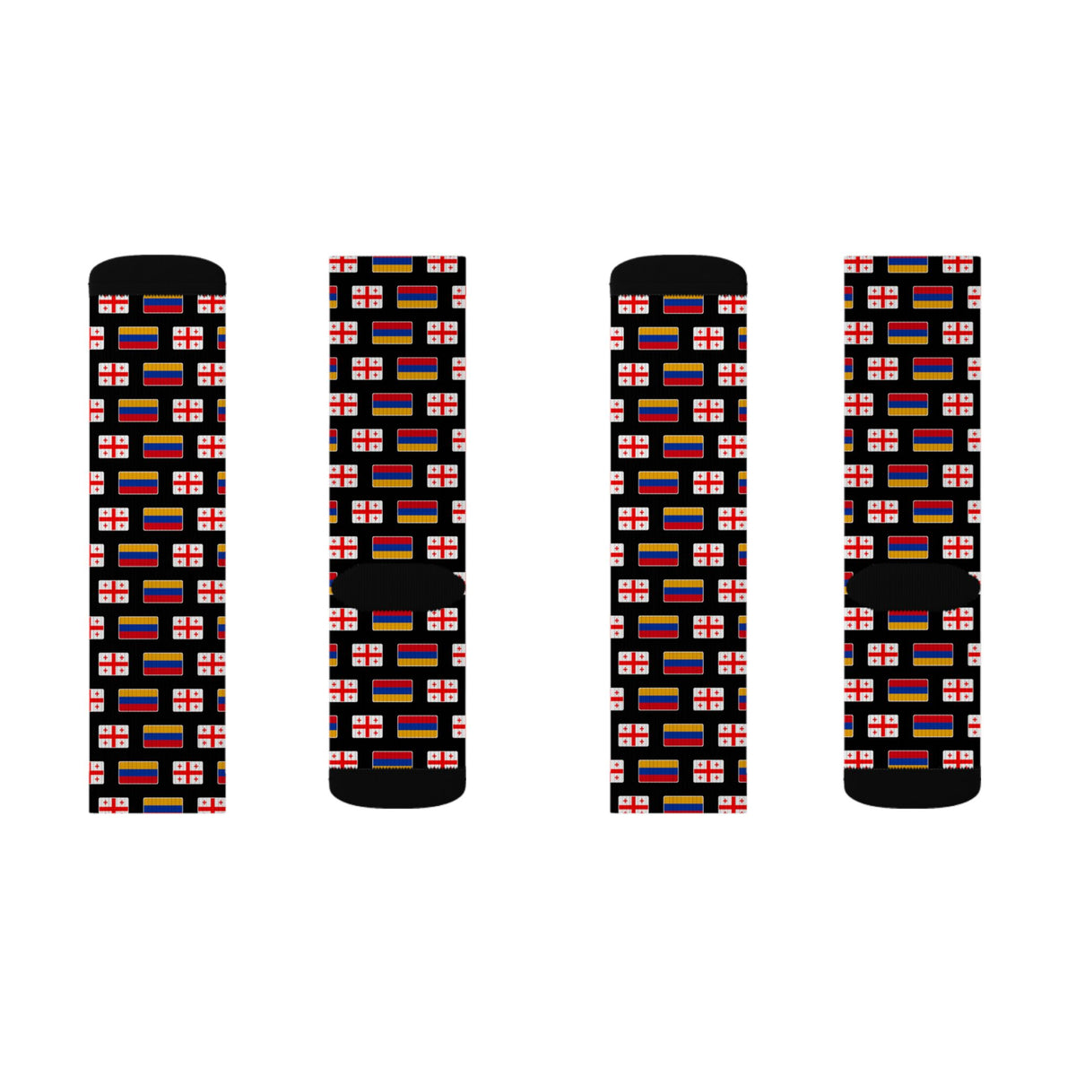 Armenia/Georgia Mission Flag Socks