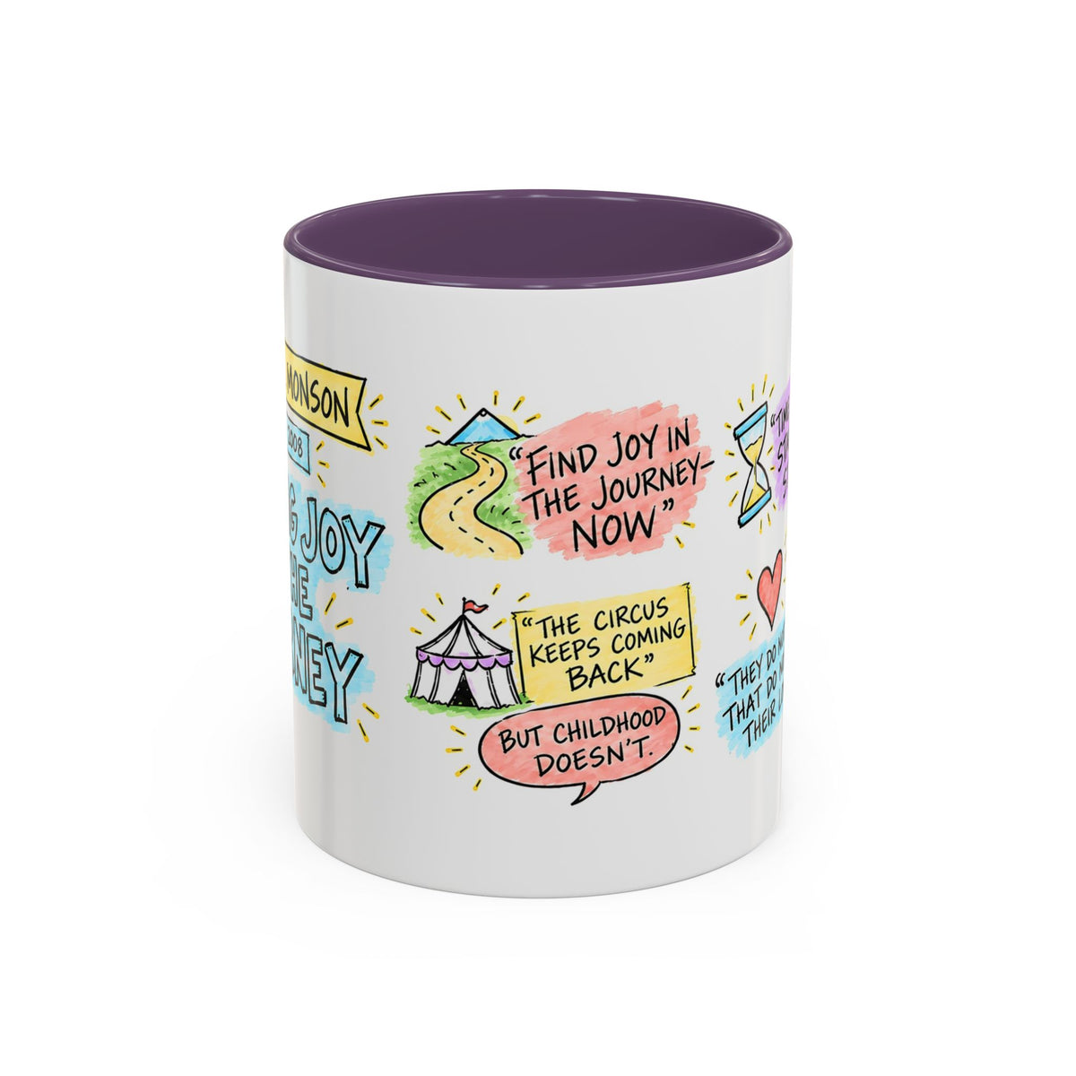 Finding Joy in the Journey Sketch Note Mug — Thomas S. Monson