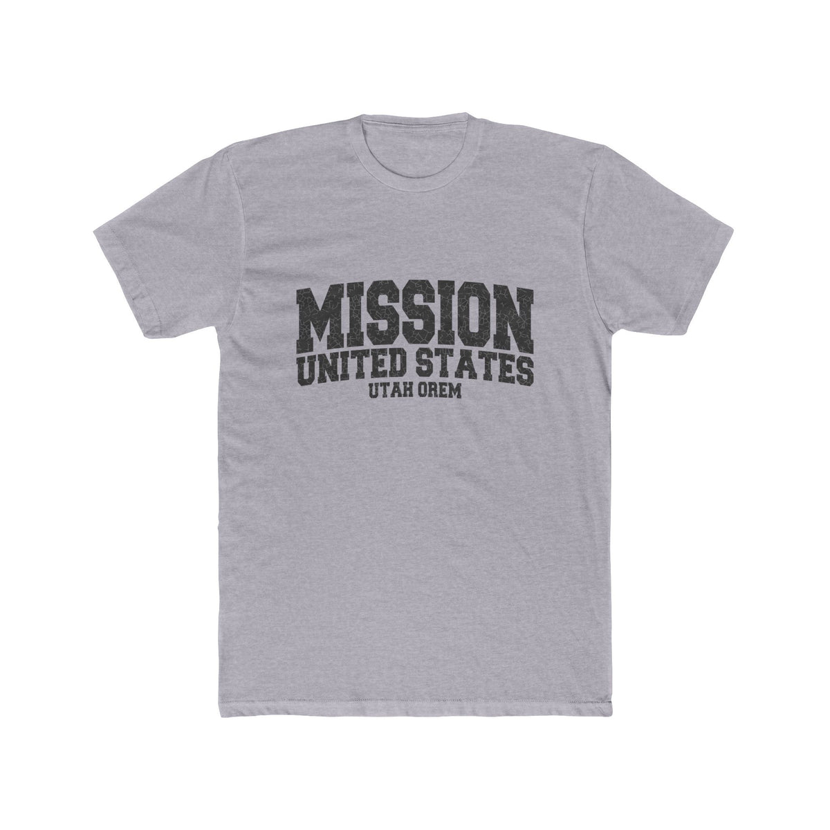 Utah Orem Mission T-Shirt in Heather Grey, front view