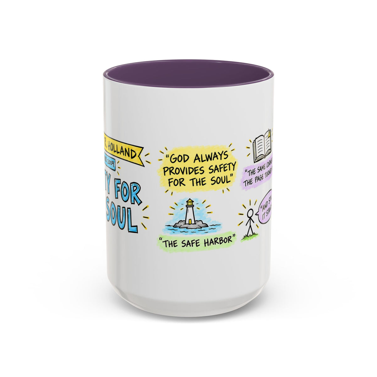 Safety for the Soul Sketch Note Mug — Jeffrey R. Holland