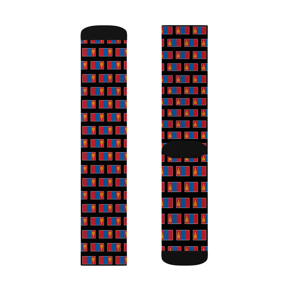 Mongolia Mission Flag Socks