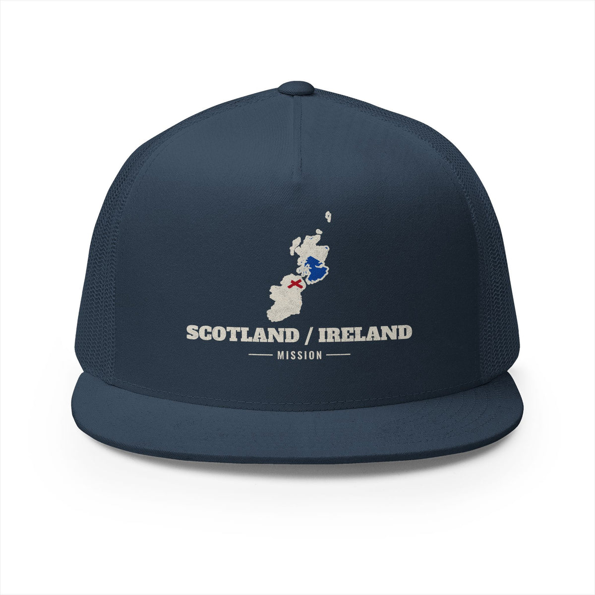 Scotland/Ireland Mission Flag Map Trucker Hat