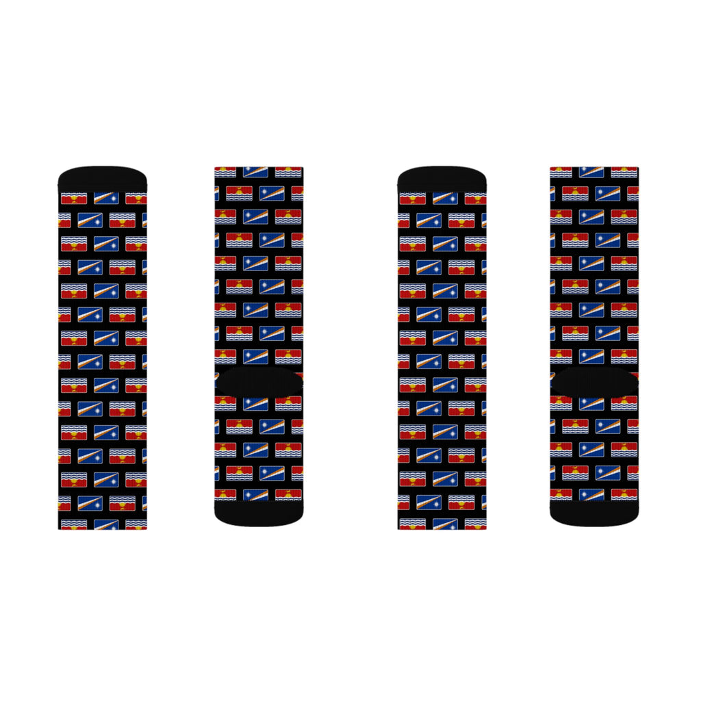 Marshall Islands/Kiribati Mission Flag Socks