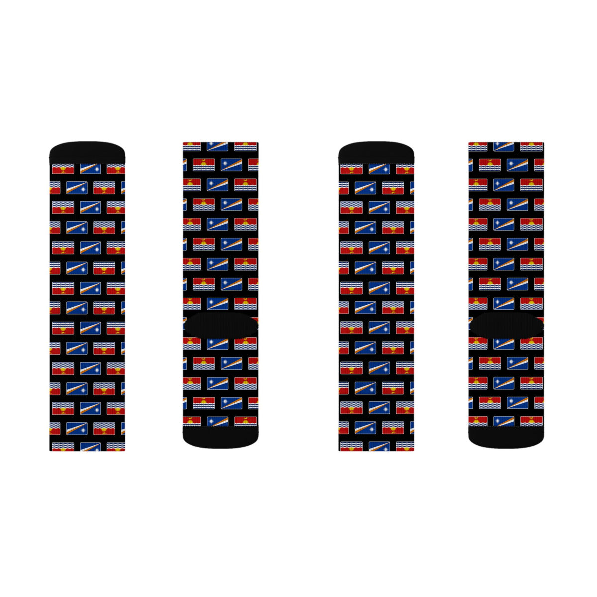 Marshall Islands/Kiribati Mission Flag Socks