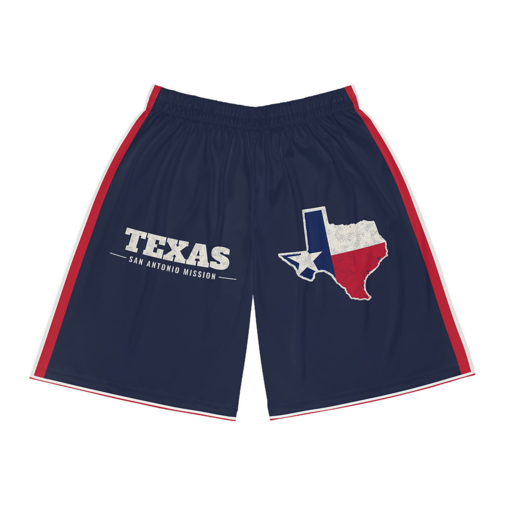 Texas San Antonio Mission Basketball Shorts, front view