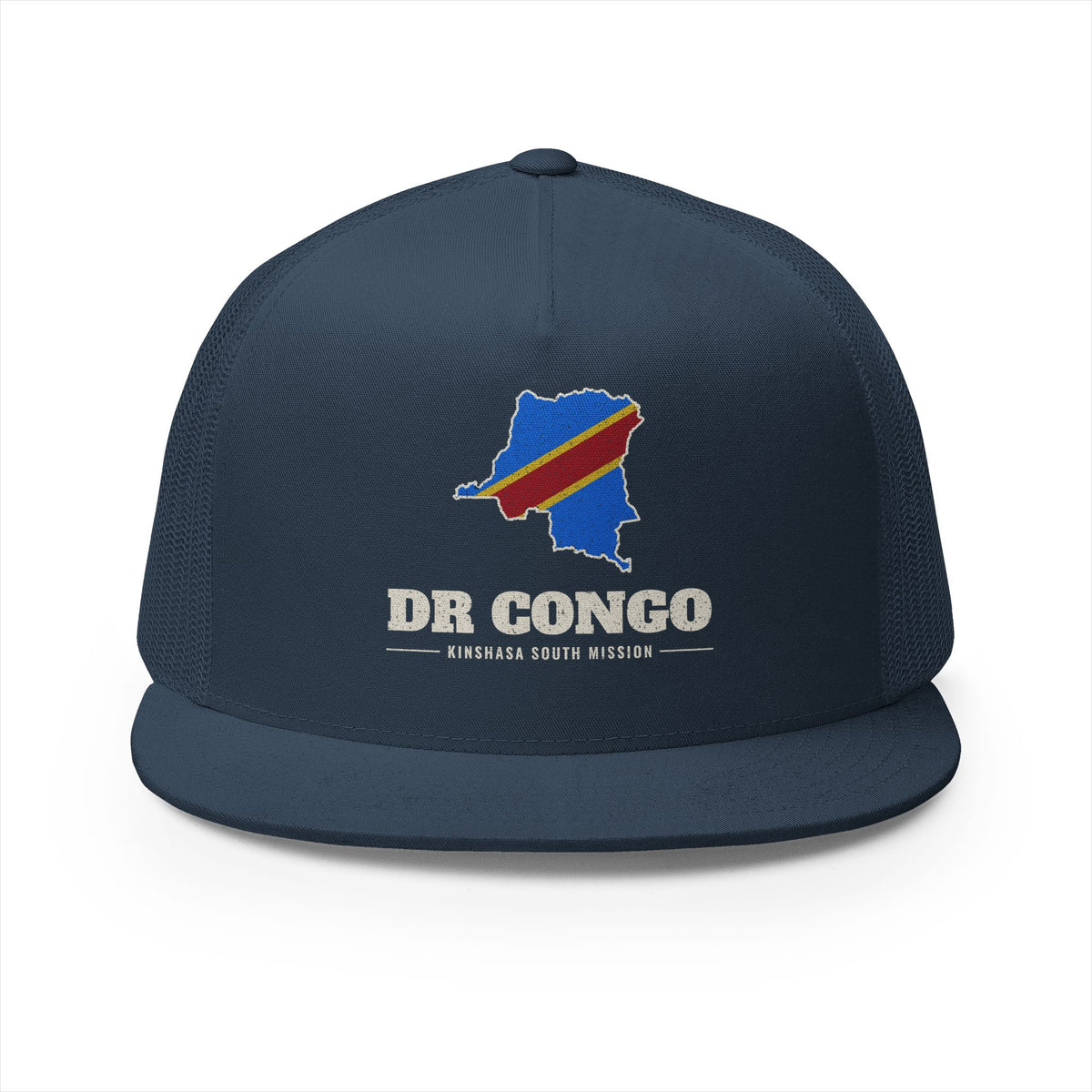 Democratic Republic of the Congo Kinshasa South Mission Flag Map Trucker Hat
