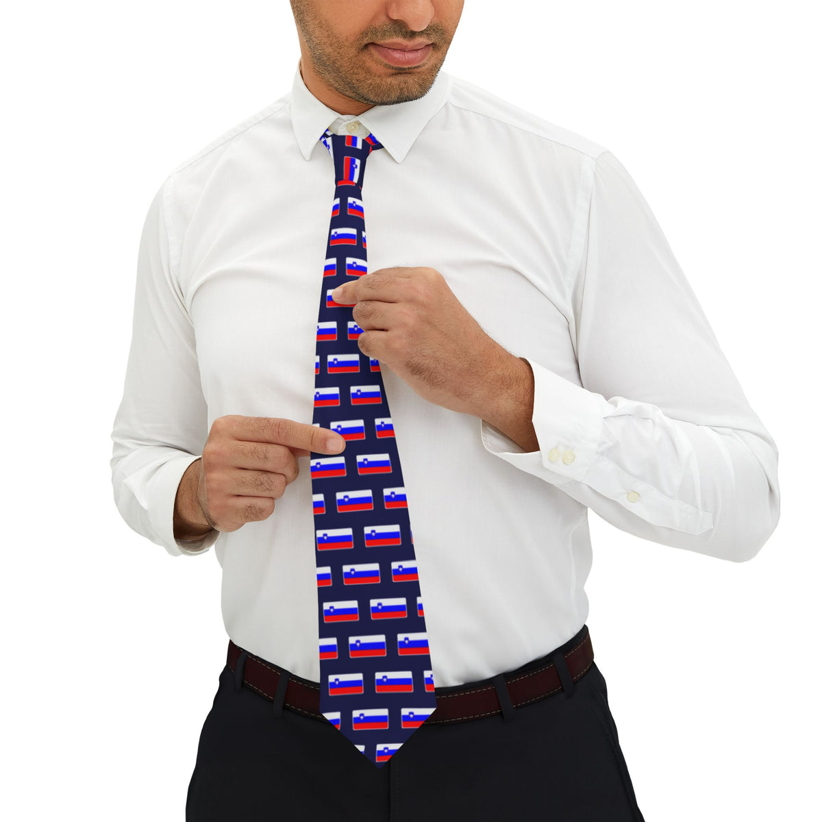 Slovenia Mission Flag Tie