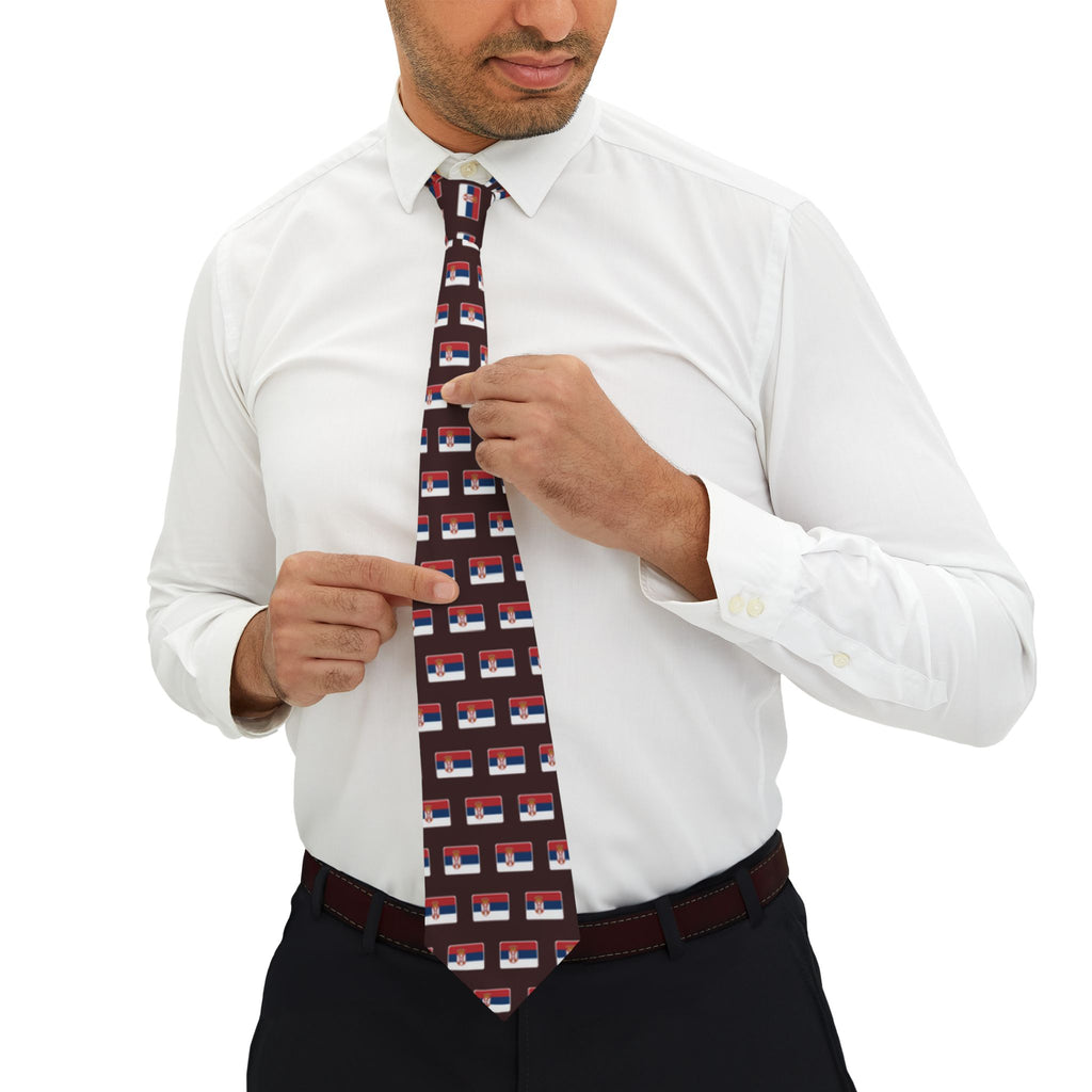 Serbia Mission Flag Tie