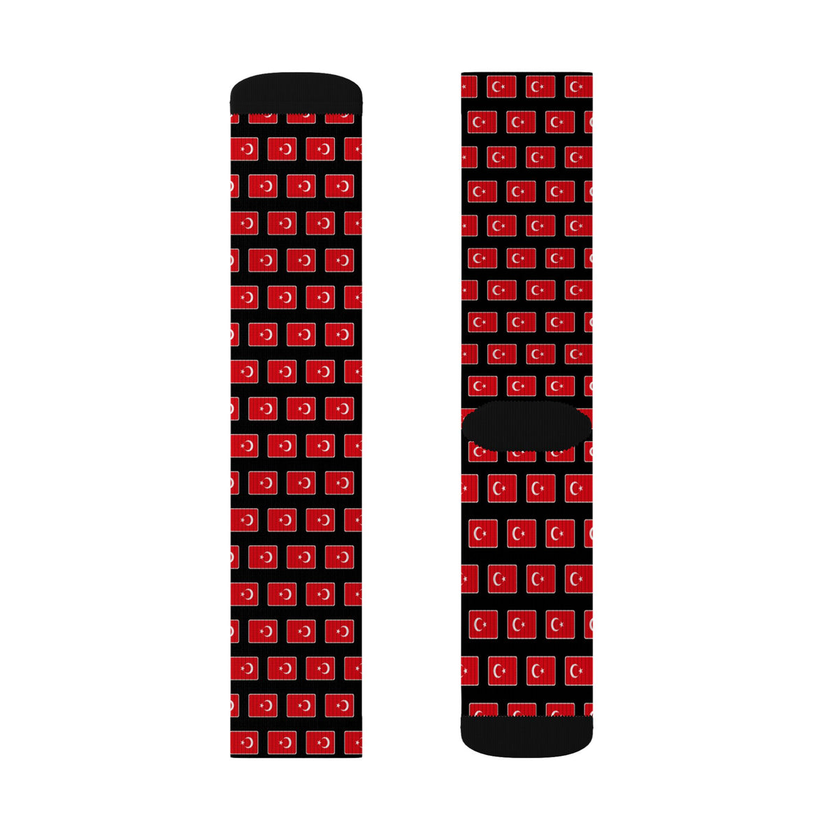 Turkey Mission Flag Socks