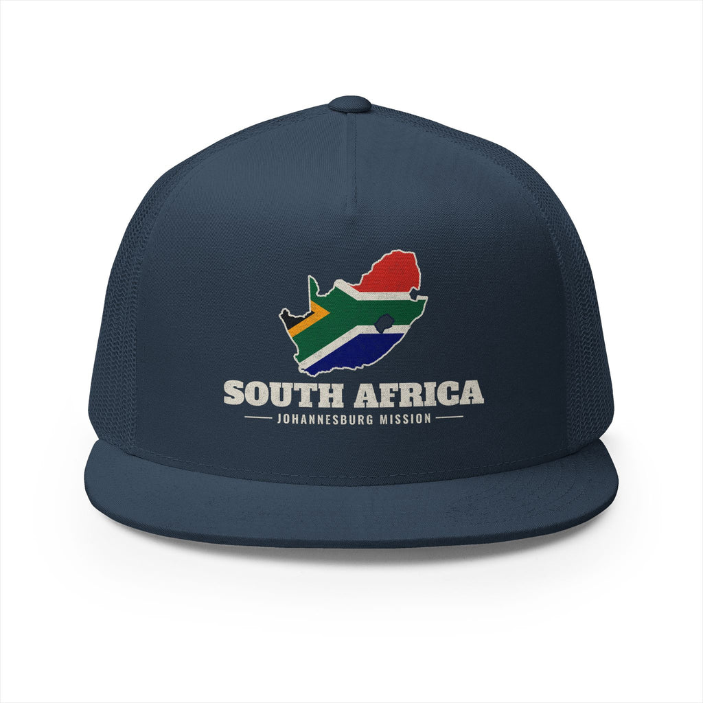 South Africa Johannesburg Mission Flag Map Trucker Hat