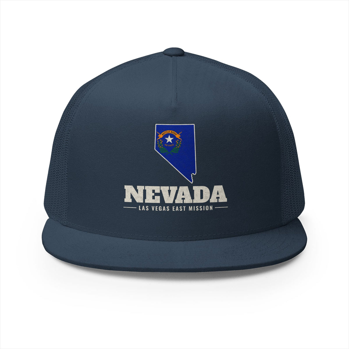 Nevada Las Vegas East Mission Flag Map Trucker Hat