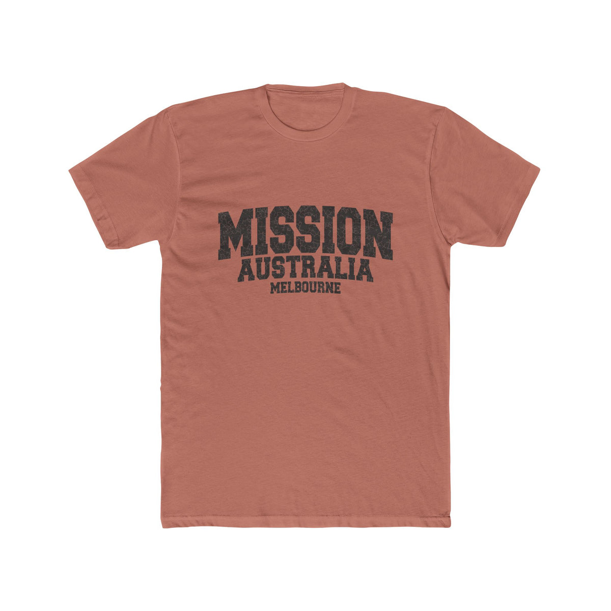 Australia Melbourne Mission T-Shirt in Solid Desert Pink, front view