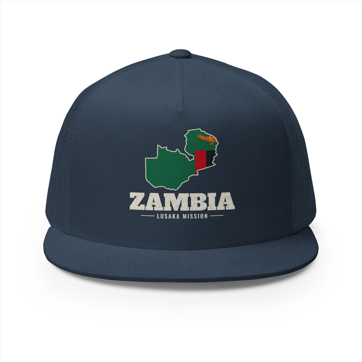 Zambia Lusaka Mission Flag Map Trucker Hat