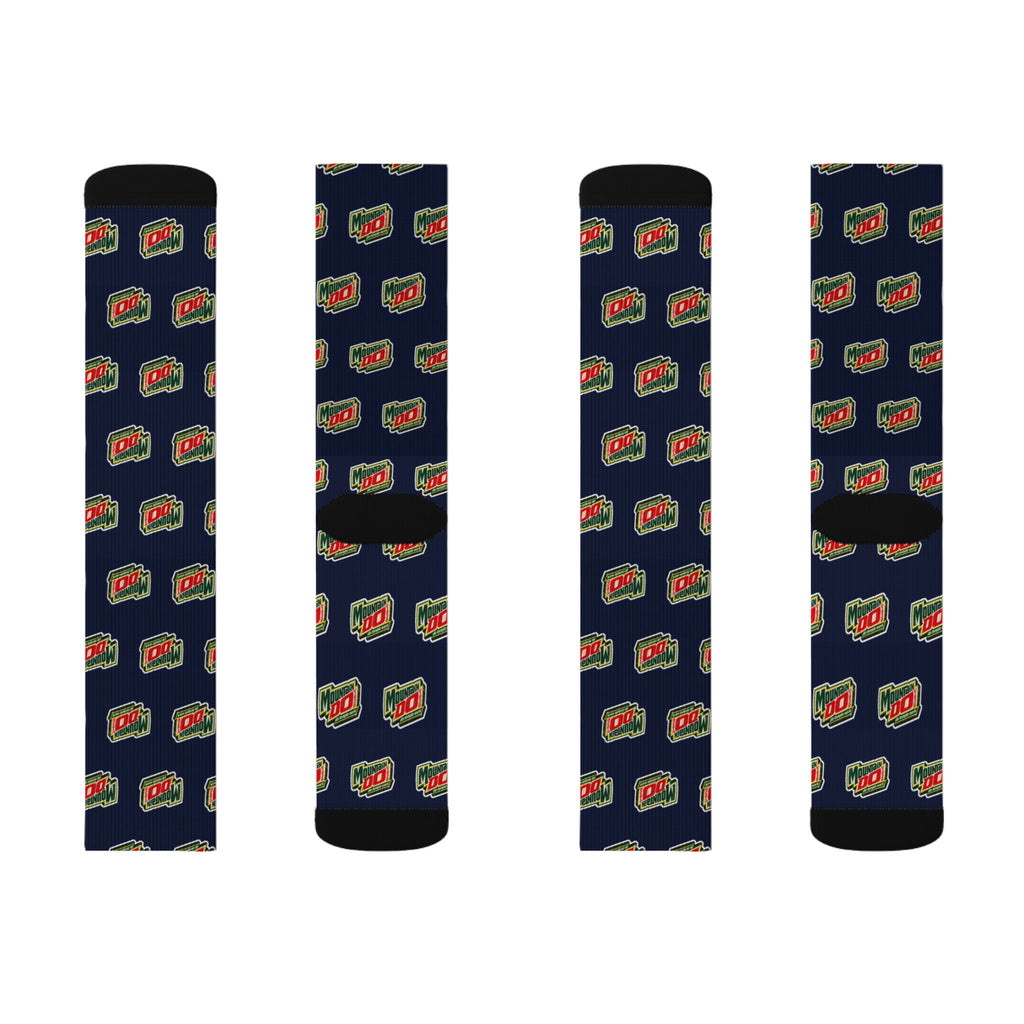 Mountain Do Do Temple Work crew socks by Weak Things view 4