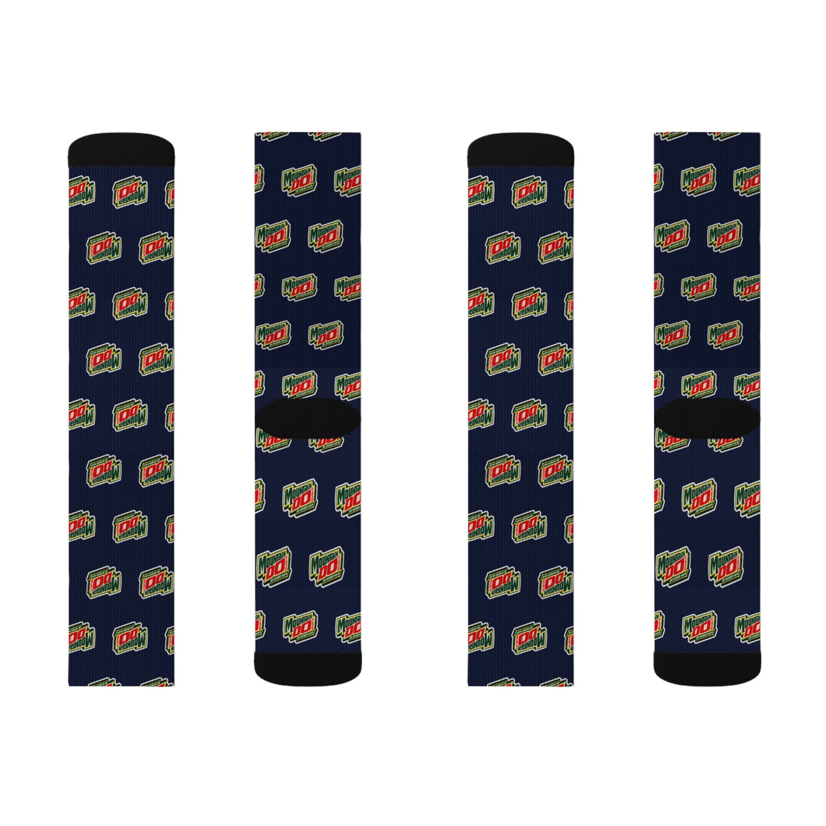 Mountain Do Do Temple Work crew socks by Weak Things view 4