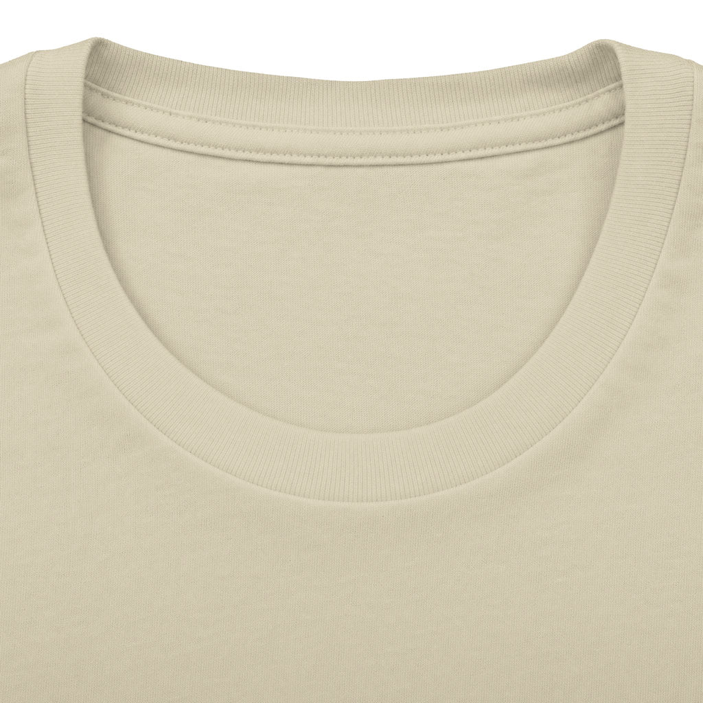 California Oceanside Mission Flag Map shirt in Heather Grey: California state flag in the outline of California with navy lettering, front view