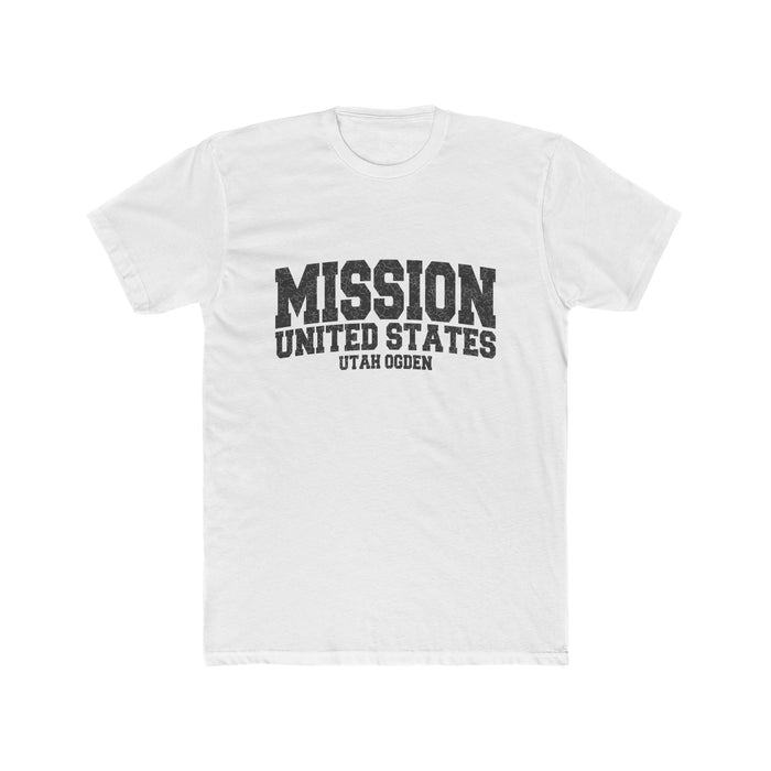 Utah Ogden Mission T-Shirt in Solid White, front view