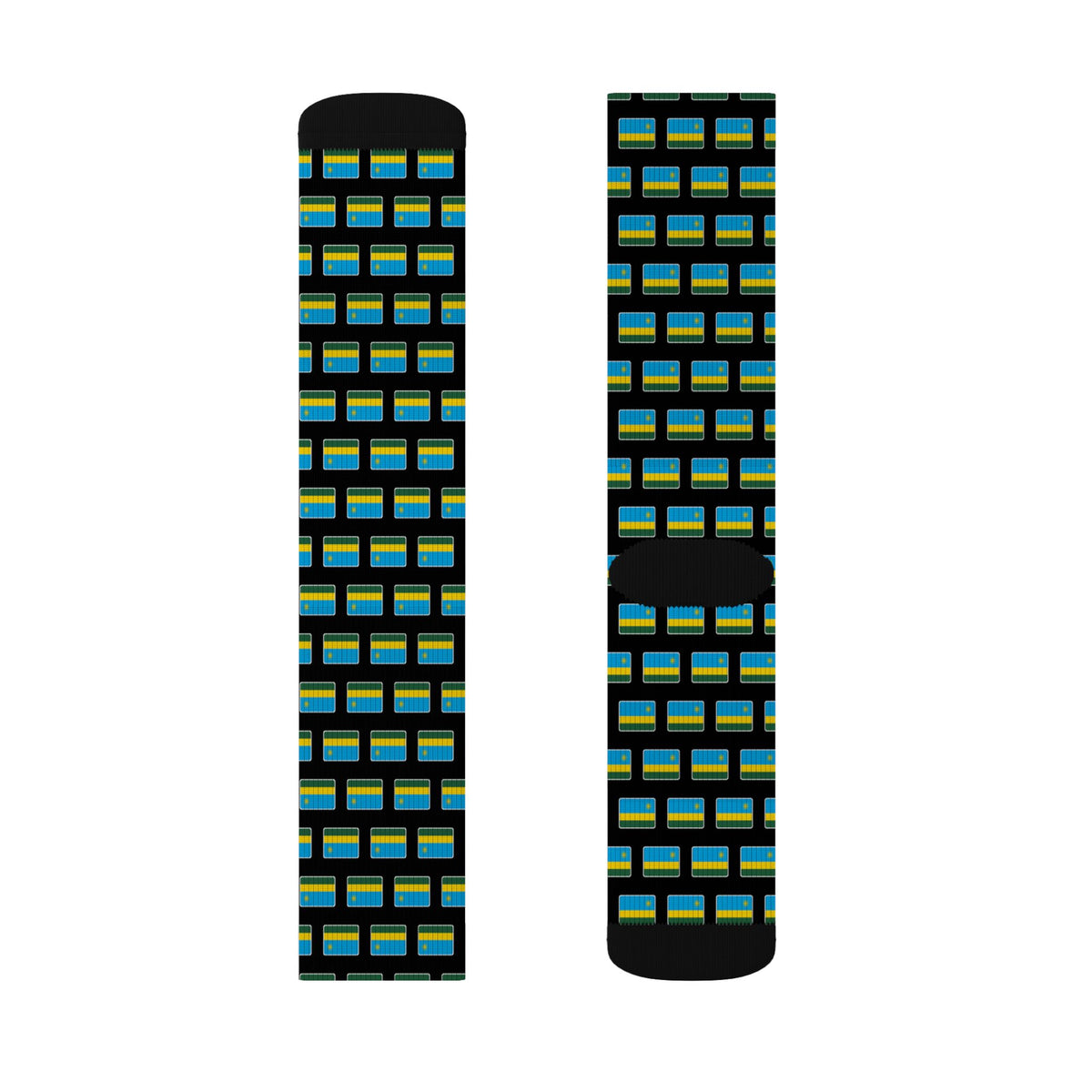Rwanda Mission Flag Socks
