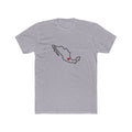 Mexico Mexico City North Mission Heart Map shirt in Heather Grey: Mexico outline with a red heart, front view