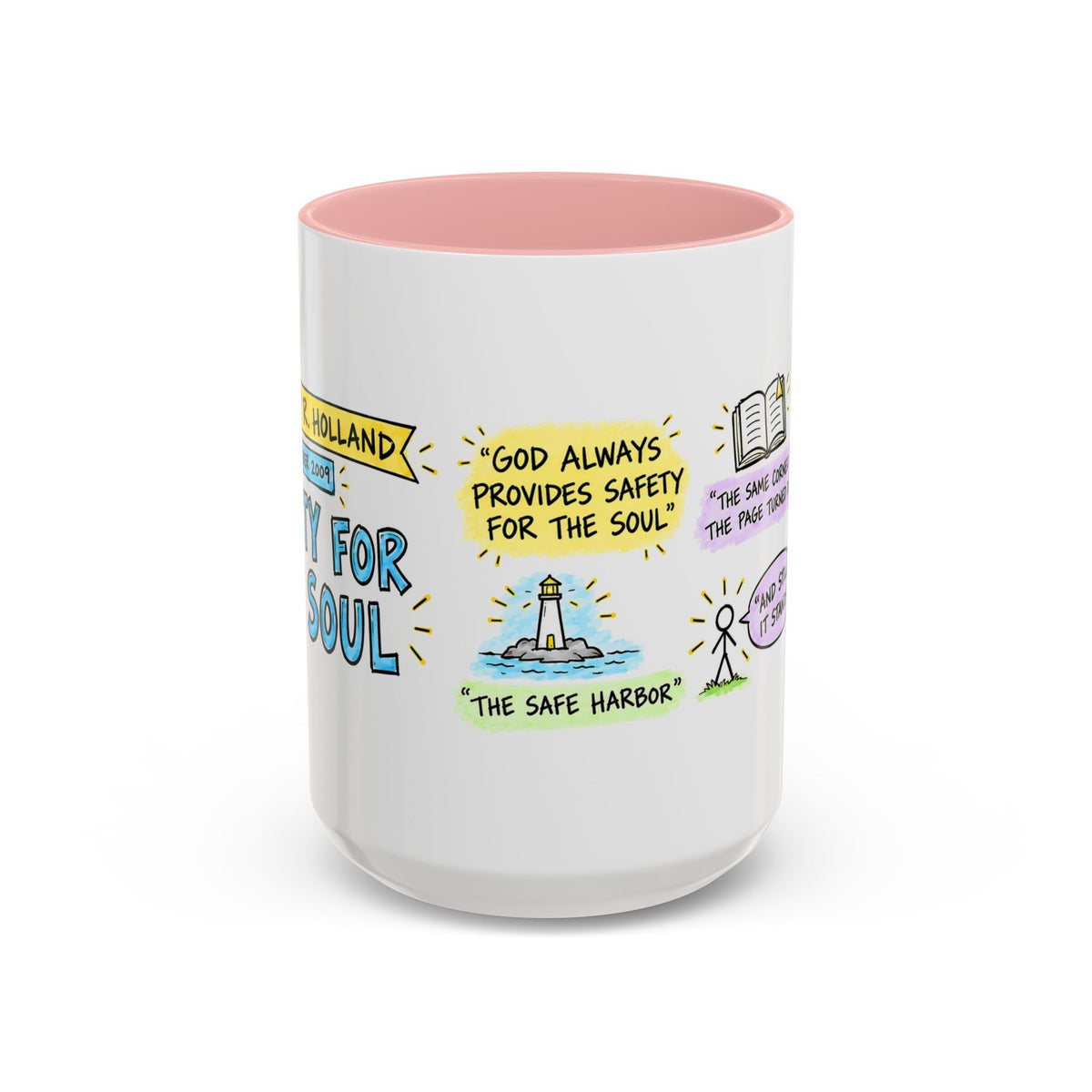 Safety for the Soul Sketch Note Mug — Jeffrey R. Holland