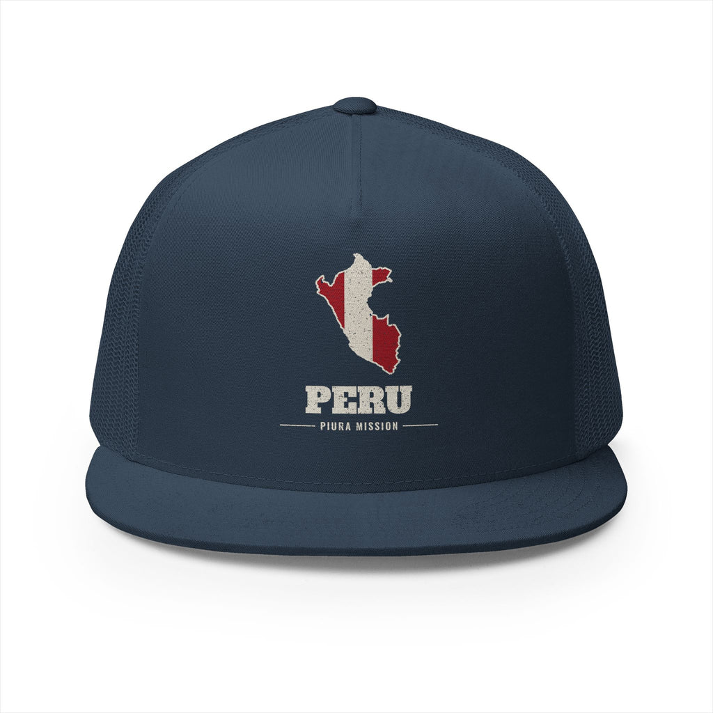 Peru Piura Mission Flag Map Trucker Hat