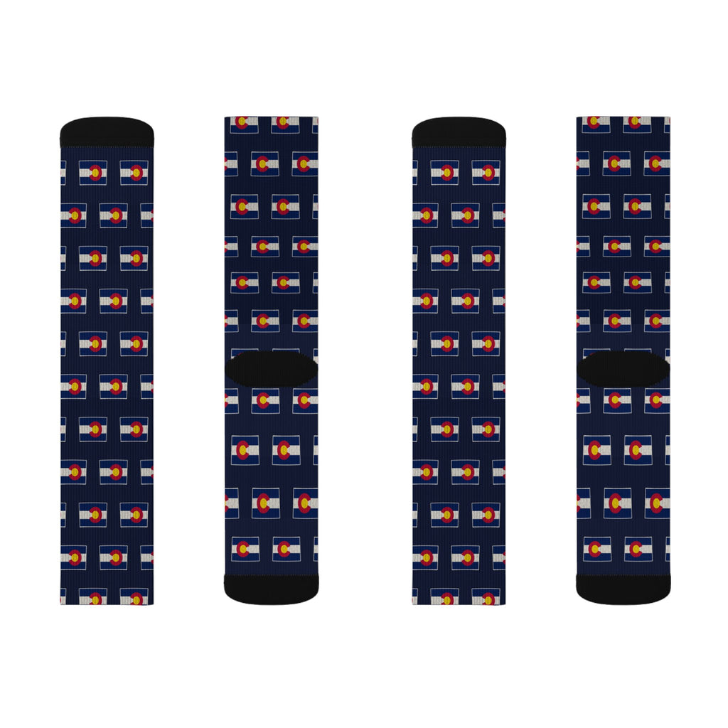 Colorado Mission Flag Map Socks