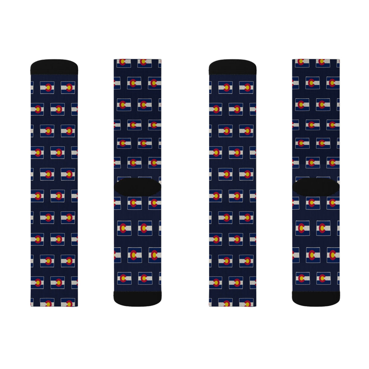 Colorado Mission Flag Map Socks
