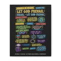 Let God Prevail Sketch Note Canvas (Black) — Russell M. Nelson