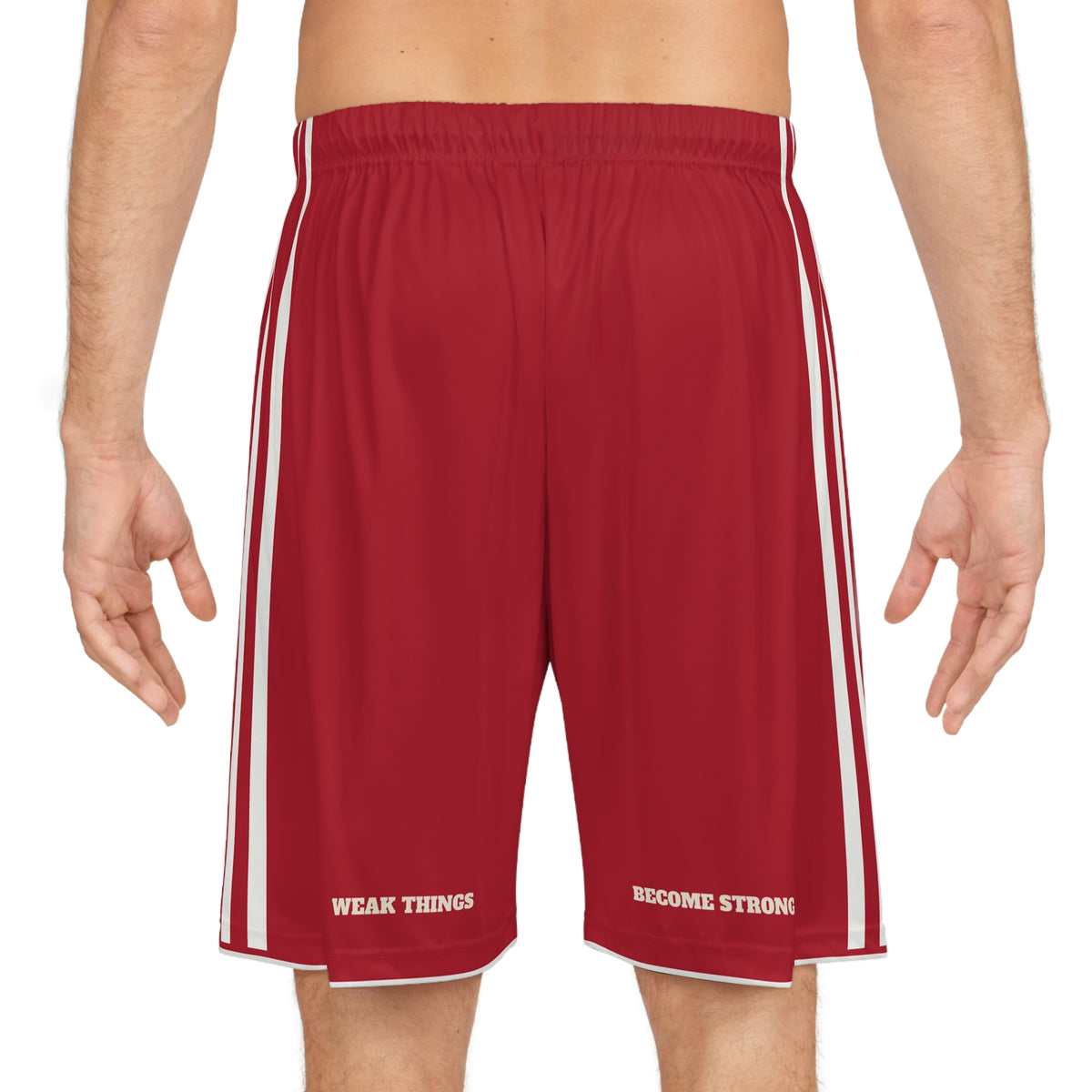 Singapore Mission Basketball Shorts, worn, back view