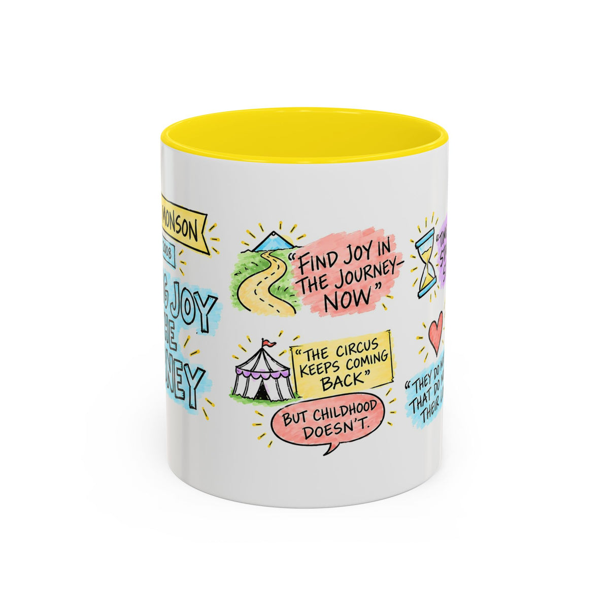 Finding Joy in the Journey Sketch Note Mug — Thomas S. Monson