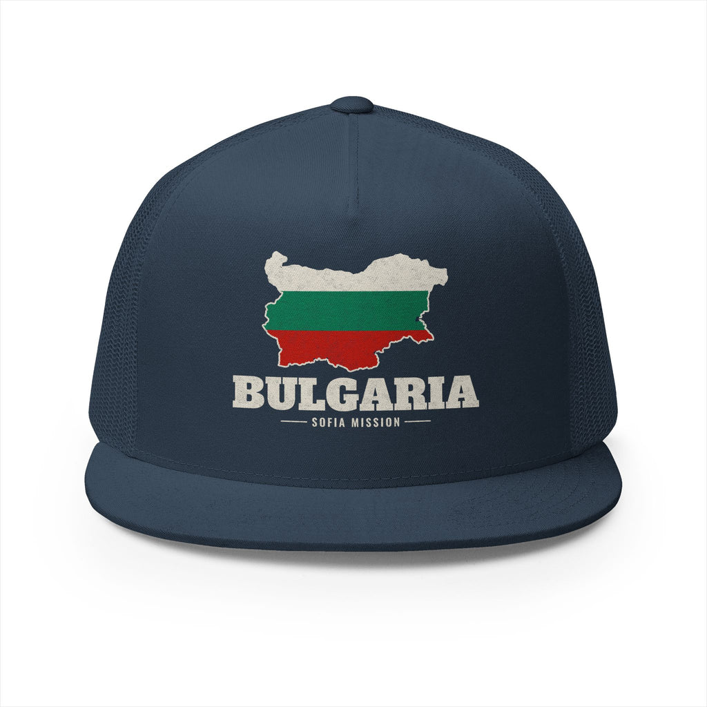 Bulgaria Sofia Mission Flag Map Trucker Hat