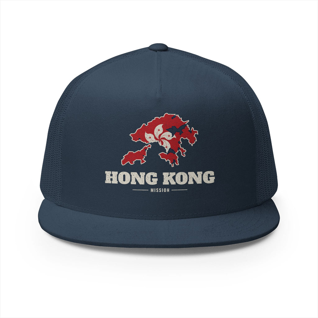China Hong Kong Mission Flag Map Trucker Hat