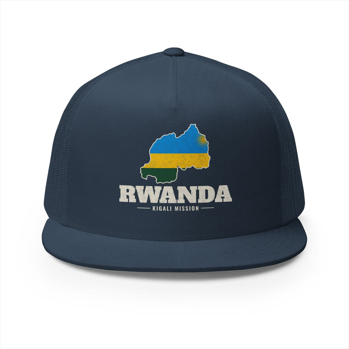 Rwanda Kigali Mission Flag Map Trucker Hat