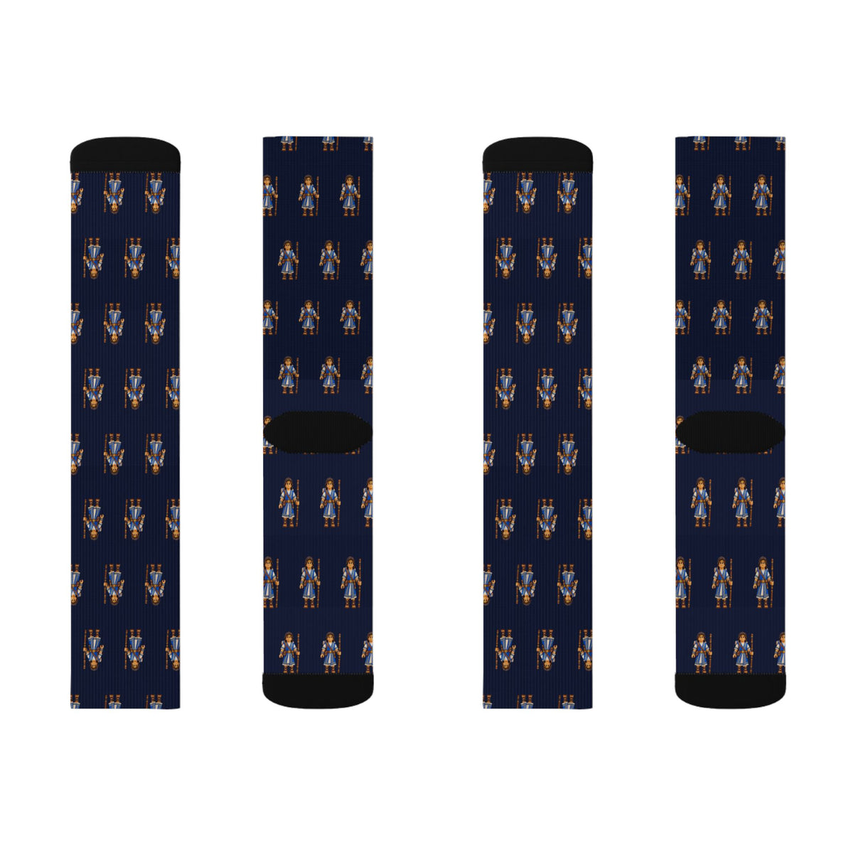 Zoram Brick Chess crew socks by Weak Things view 2