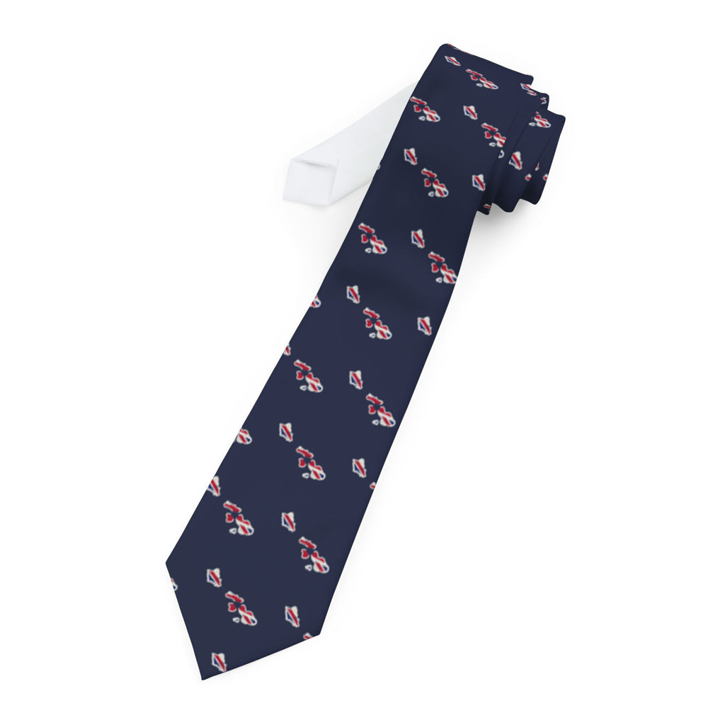Hawaii Mission Flag Map Tie