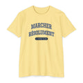 Press Forward shirt in French on Banana Cream: “MARCHER RÉSOLUMENT”, 2 Néphi 31:20