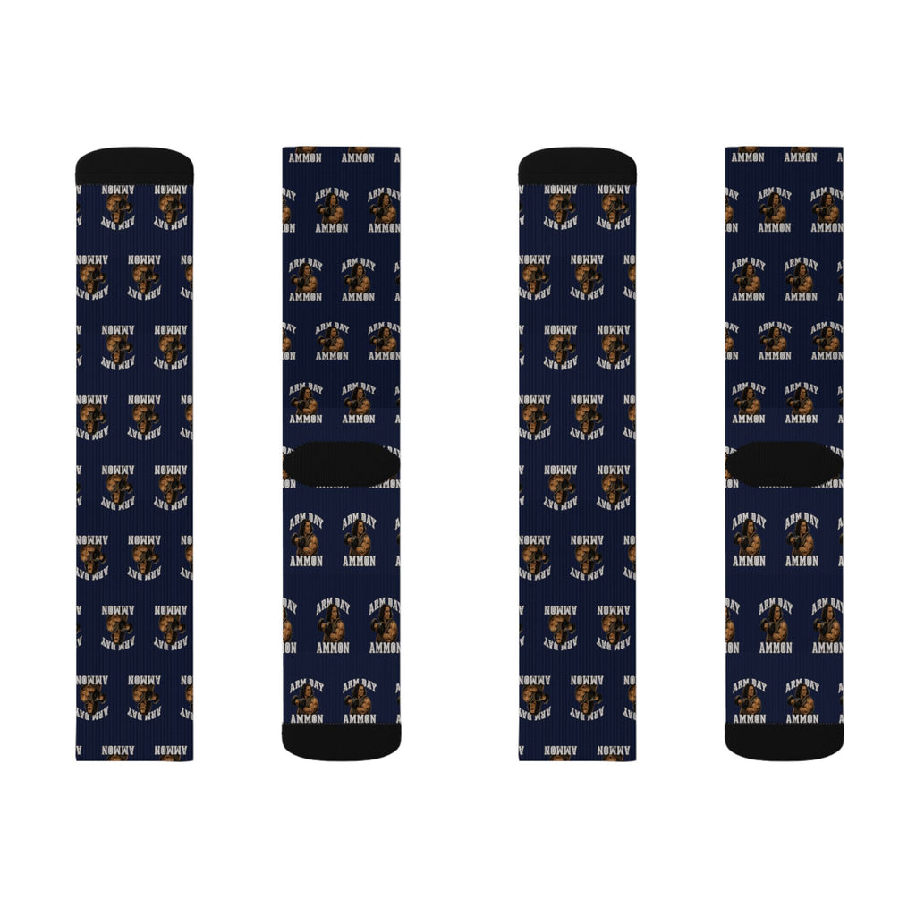 Ammon Arm Day crew socks by Weak Things view 4