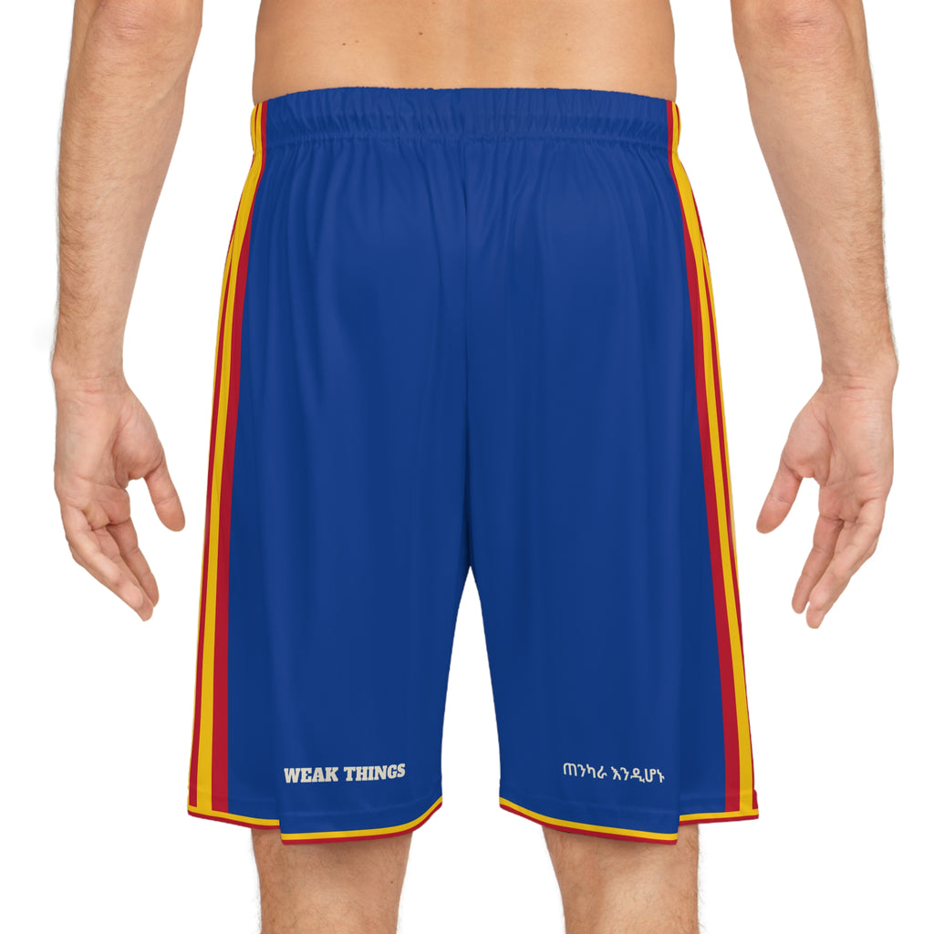 Ethiopia Addis Ababa Mission Basketball Shorts, worn, back view