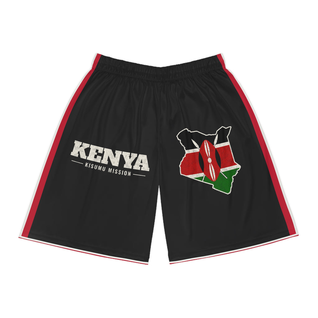Kenya Kisumu Mission Basketball Shorts, front view