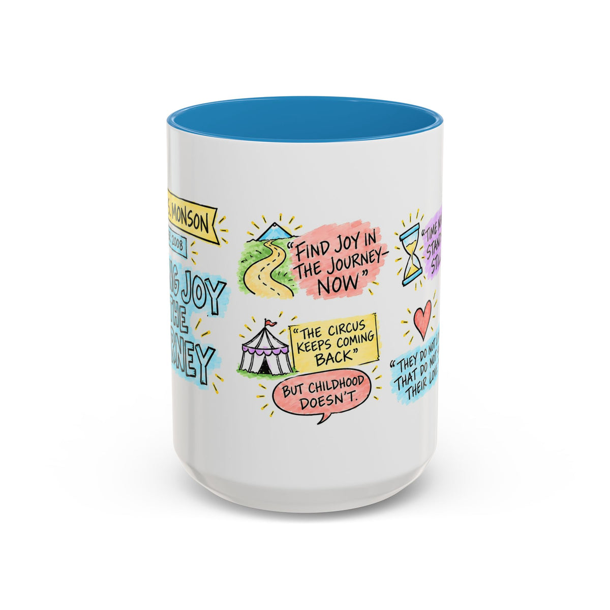 Finding Joy in the Journey Sketch Note Mug — Thomas S. Monson
