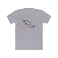 Mexico Aguascalientes Mission Heart Map shirt in Heather Grey: Mexico outline with a red heart, front view