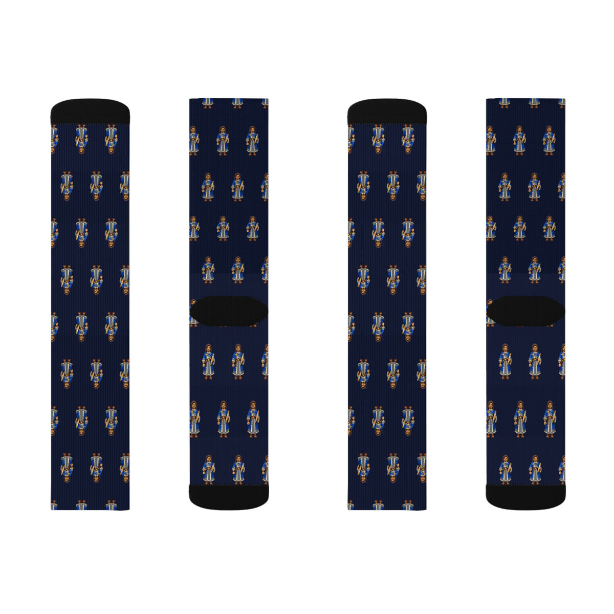 Pahoran Brick Chess crew socks by Weak Things view 2