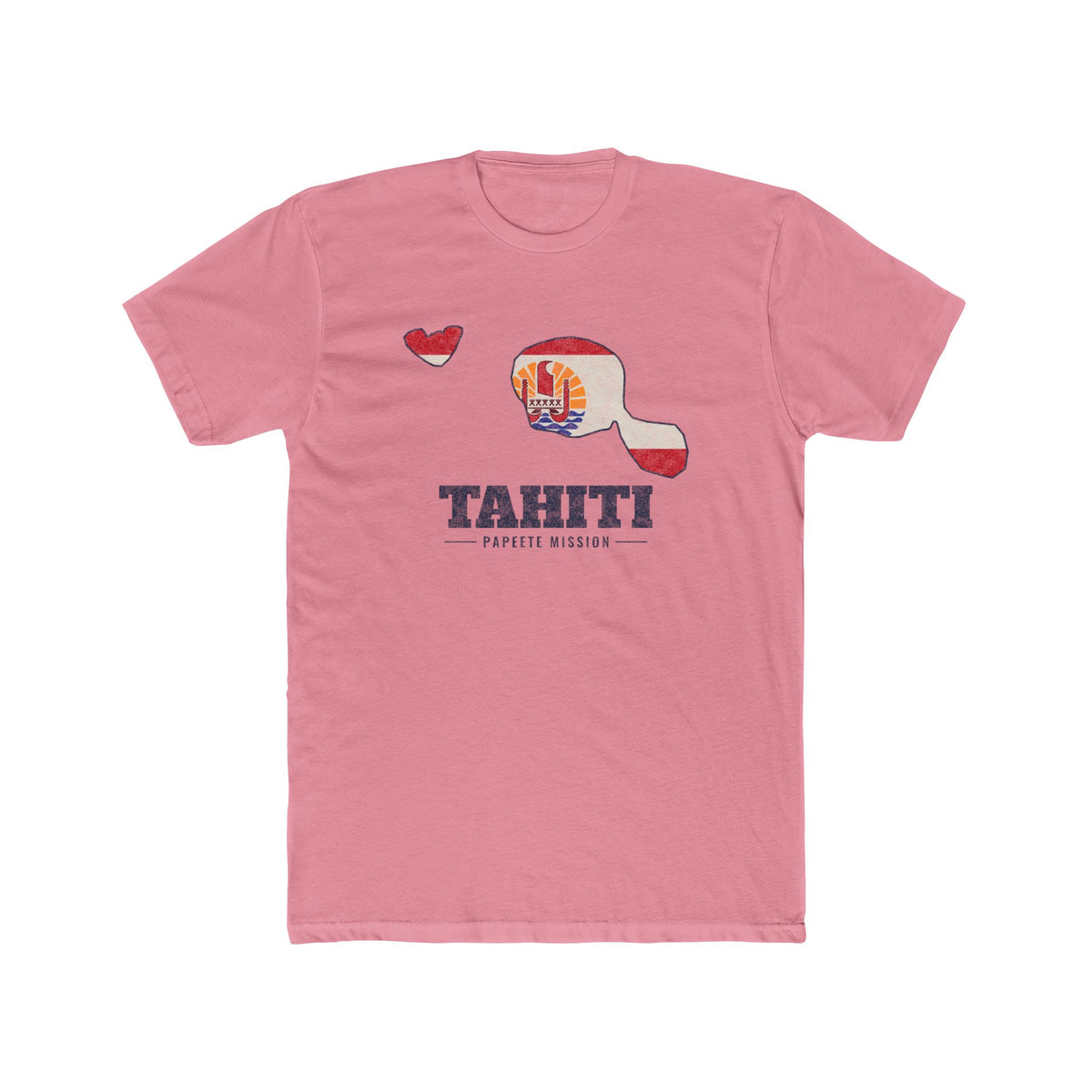 Tahiti Papeete Mission Flag Map Shirt
