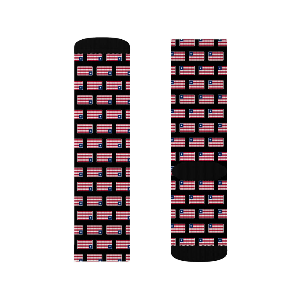 Liberia Mission Flag Socks
