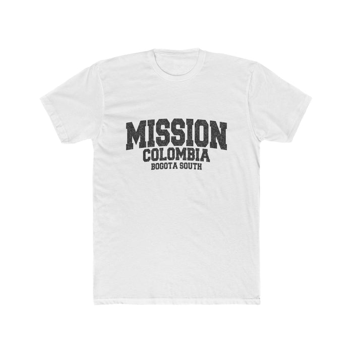 Colombia Bogota South Mission T-Shirt in Solid White, front view