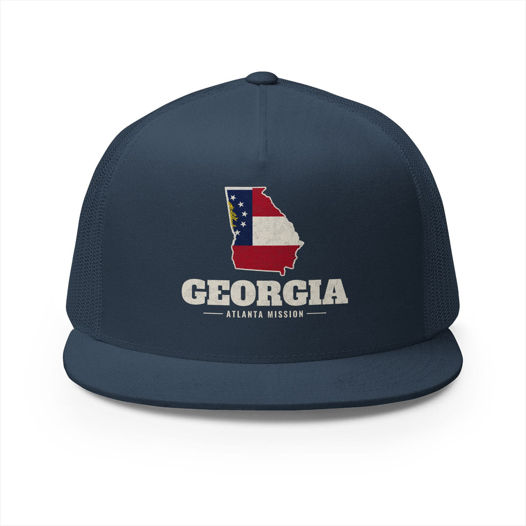 Georgia Atlanta Mission Flag Map Trucker Hat