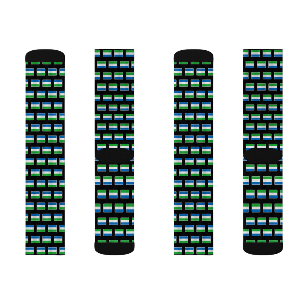 Sierra Leone Mission Flag Socks