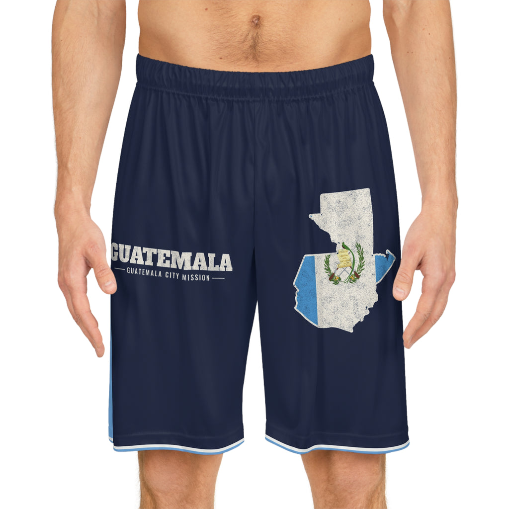 Guatemala Guatemala City Mission Basketball Shorts, worn, front view