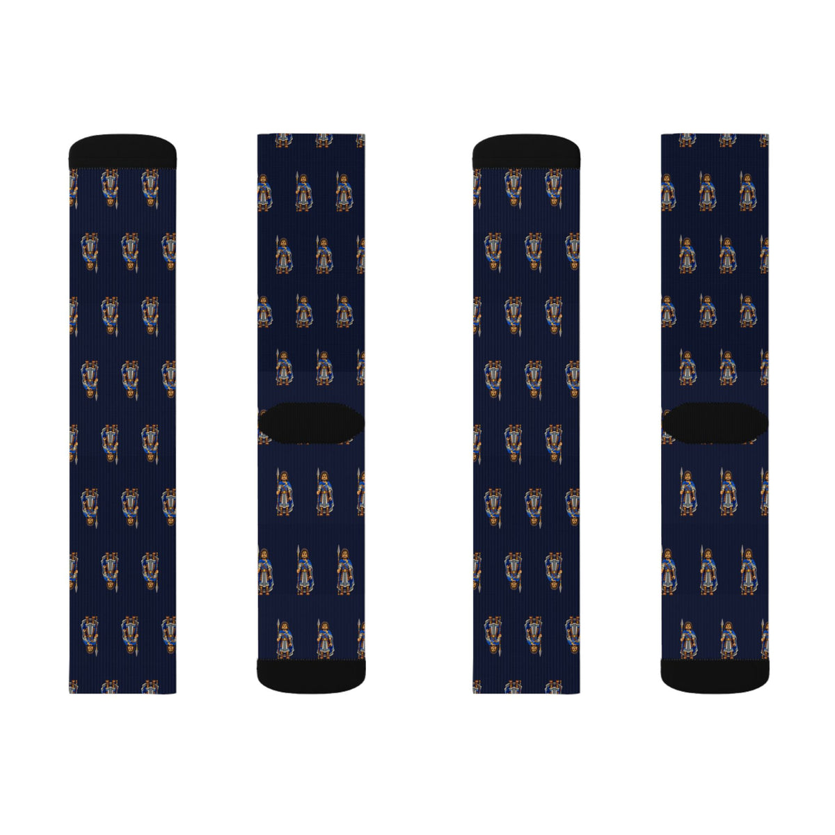 Gidgiddoni Brick Chess crew socks by Weak Things view 2
